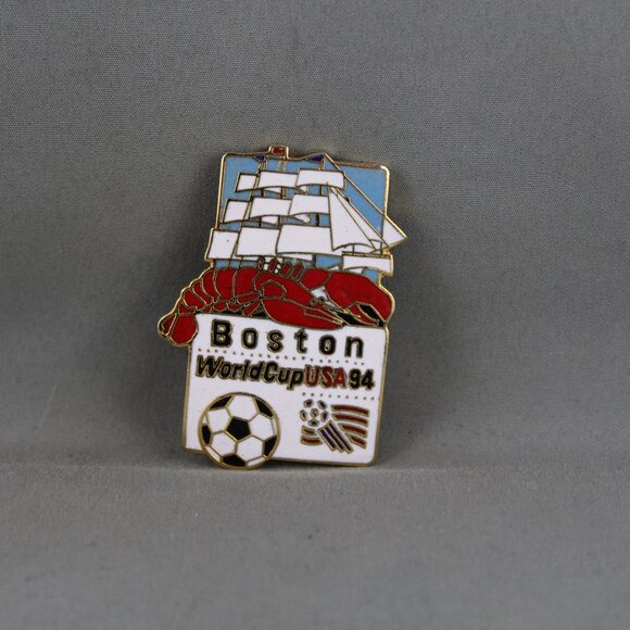 World Cup 1994 Pin - Match Location Pin Boston Lobster and Ship - Peter David - Picture 3 of 3